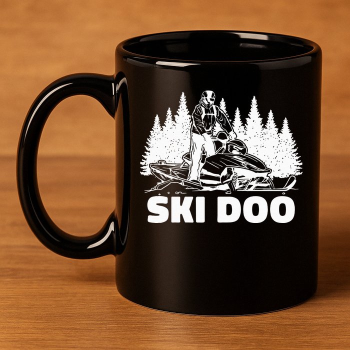 Snowmobiling Snow Machine Snowmobile Ski Doo 11oz C Handle Ceramic Mug