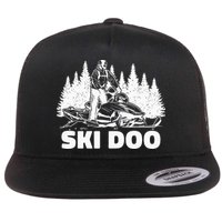 Snowmobiling Snow Machine Snowmobile Ski Doo Flatbill Hat