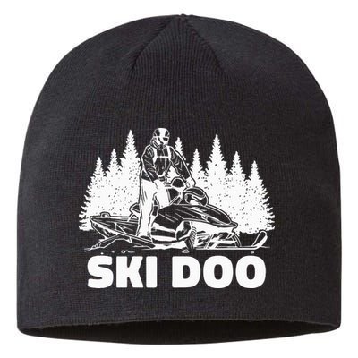 Snowmobiling Snow Machine Snowmobile Ski Doo Sustainable Beanie