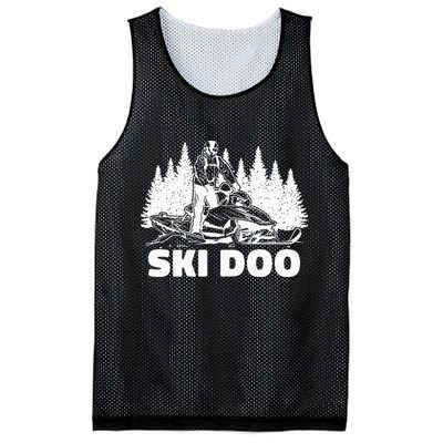 Snowmobiling Snow Machine Snowmobile Ski Doo Mesh Reversible Basketball Jersey Tank