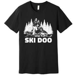 Snowmobiling Snow Machine Snowmobile Ski Doo Premium T-Shirt