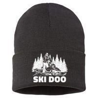 Snowmobiling Snow Machine Snowmobile Ski Doo Sustainable Knit Beanie