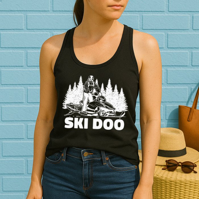 Snowmobiling Snow Machine Snowmobile Ski Doo Womens Tank Top