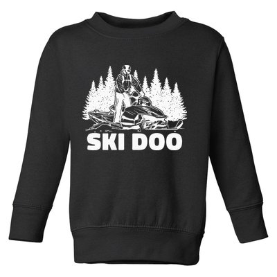 Snowmobiling Snow Machine Snowmobile Ski Doo Toddler Sweatshirt