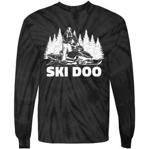 Snowmobiling Snow Machine Snowmobile Ski Doo Tie-Dye Long Sleeve Shirt