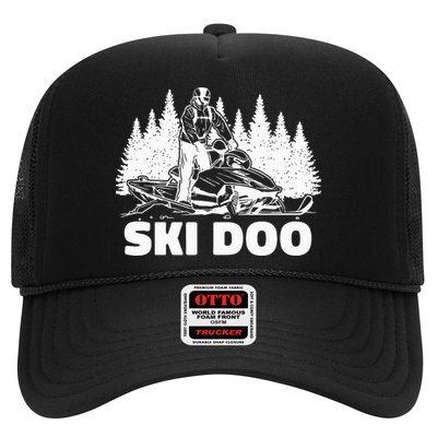 Snowmobiling Snow Machine Snowmobile Ski Doo Trucker Hat