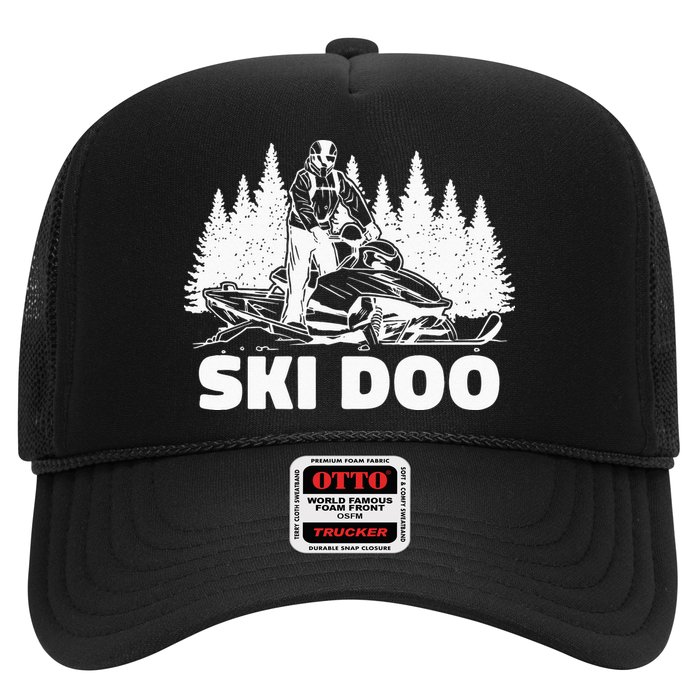 Snowmobiling Snow Machine Snowmobile Ski Doo Trucker Hat
