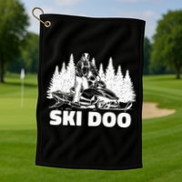 Snowmobiling Snow Machine Snowmobile Ski Doo Golf Towel