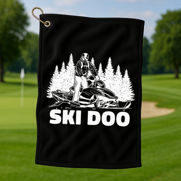 Snowmobiling Snow Machine Snowmobile Ski Doo Golf Towel