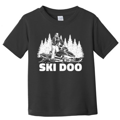 Snowmobiling Snow Machine Snowmobile Ski Doo Toddler T-Shirt