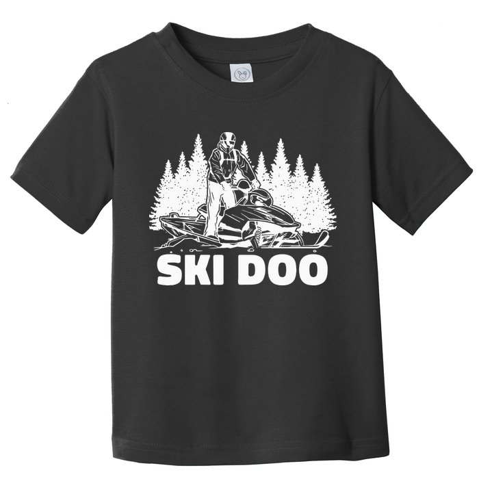 Snowmobiling Snow Machine Snowmobile Ski Doo Toddler T-Shirt