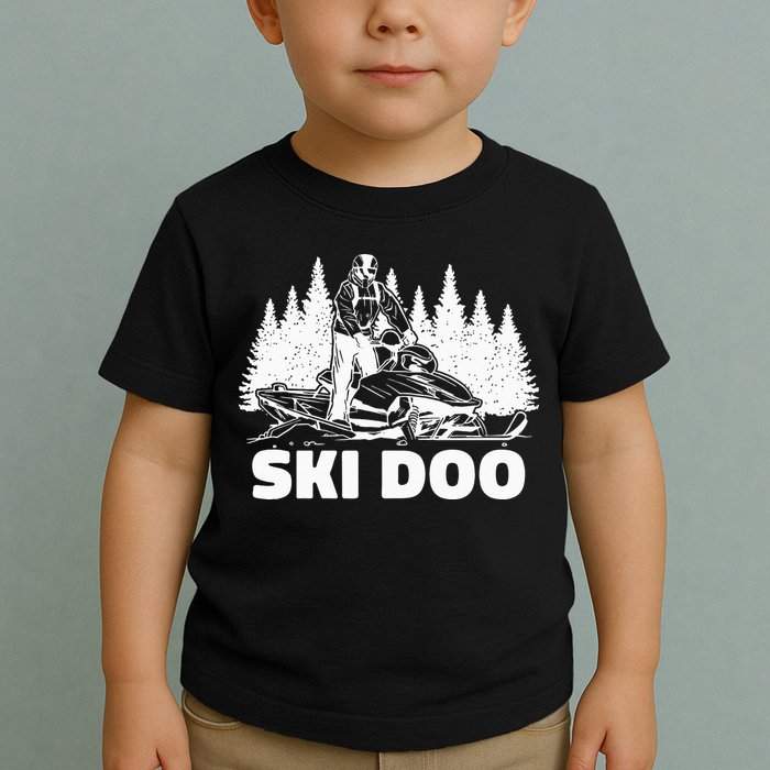 Snowmobiling Snow Machine Snowmobile Ski Doo Toddler T-Shirt