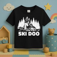 Snowmobiling Snow Machine Snowmobile Ski Doo Toddler T-Shirt
