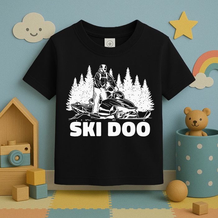 Snowmobiling Snow Machine Snowmobile Ski Doo Toddler T-Shirt