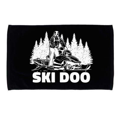 Snowmobiling Snow Machine Snowmobile Ski Doo Microfiber Hand Towel
