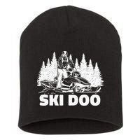 Snowmobiling Snow Machine Snowmobile Ski Doo Short Acrylic Beanie