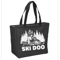 Snowmobiling Snow Machine Snowmobile Ski Doo Zip Tote Bag