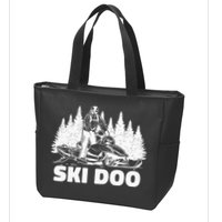 Snowmobiling Snow Machine Snowmobile Ski Doo Zip Tote Bag