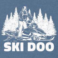 Snowmobiling Snow Machine Snowmobile Ski Doo Garment-Dyed Sweatshirt