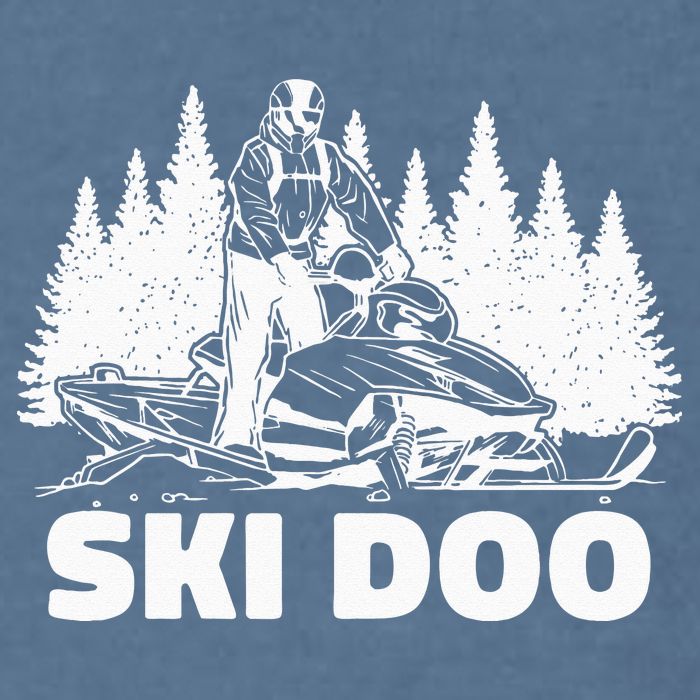 Snowmobiling Snow Machine Snowmobile Ski Doo Garment-Dyed Sweatshirt