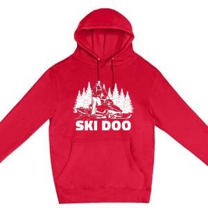 Snowmobiling Snow Machine Snowmobile Ski Doo Premium Pullover Hoodie