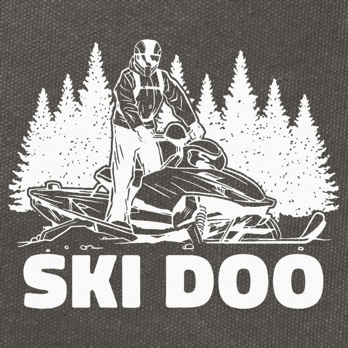 Snowmobiling Snow Machine Snowmobile Ski Doo Cotton Canvas Backpack
