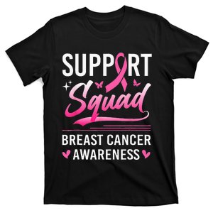 Support Squad Matching Family Breast Cancer Awareness Month T-Shirt