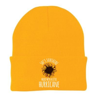 She's Sunshine Mixed With A Little Hurricane Funny Summer Great Gift Knit Cap Winter Beanie