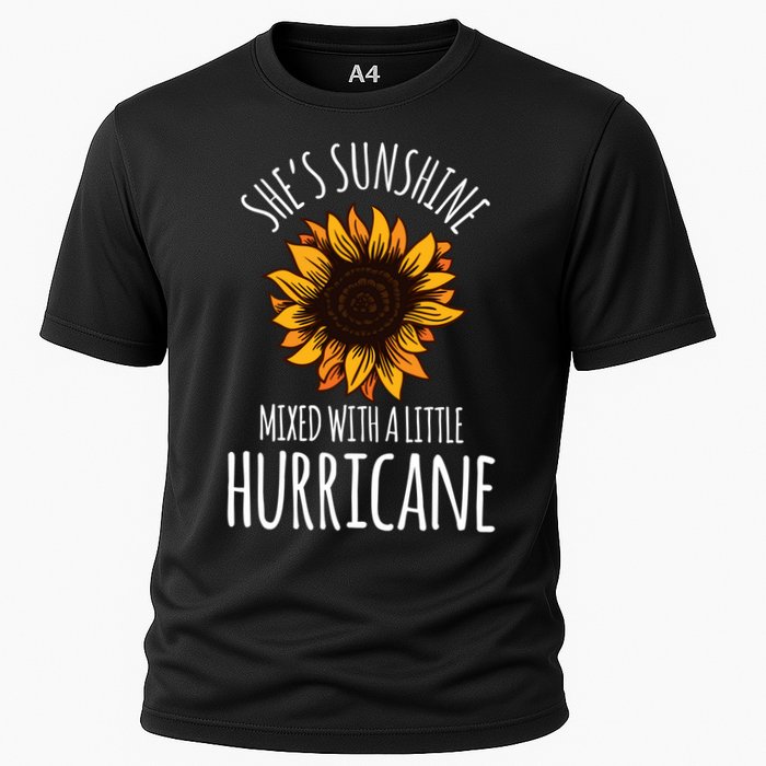 She's Sunshine Mixed With A Little Hurricane Funny Summer Great Gift Cooling Performance Crew T-Shirt