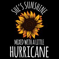 She's Sunshine Mixed With A Little Hurricane Funny Summer Great Gift Backpack