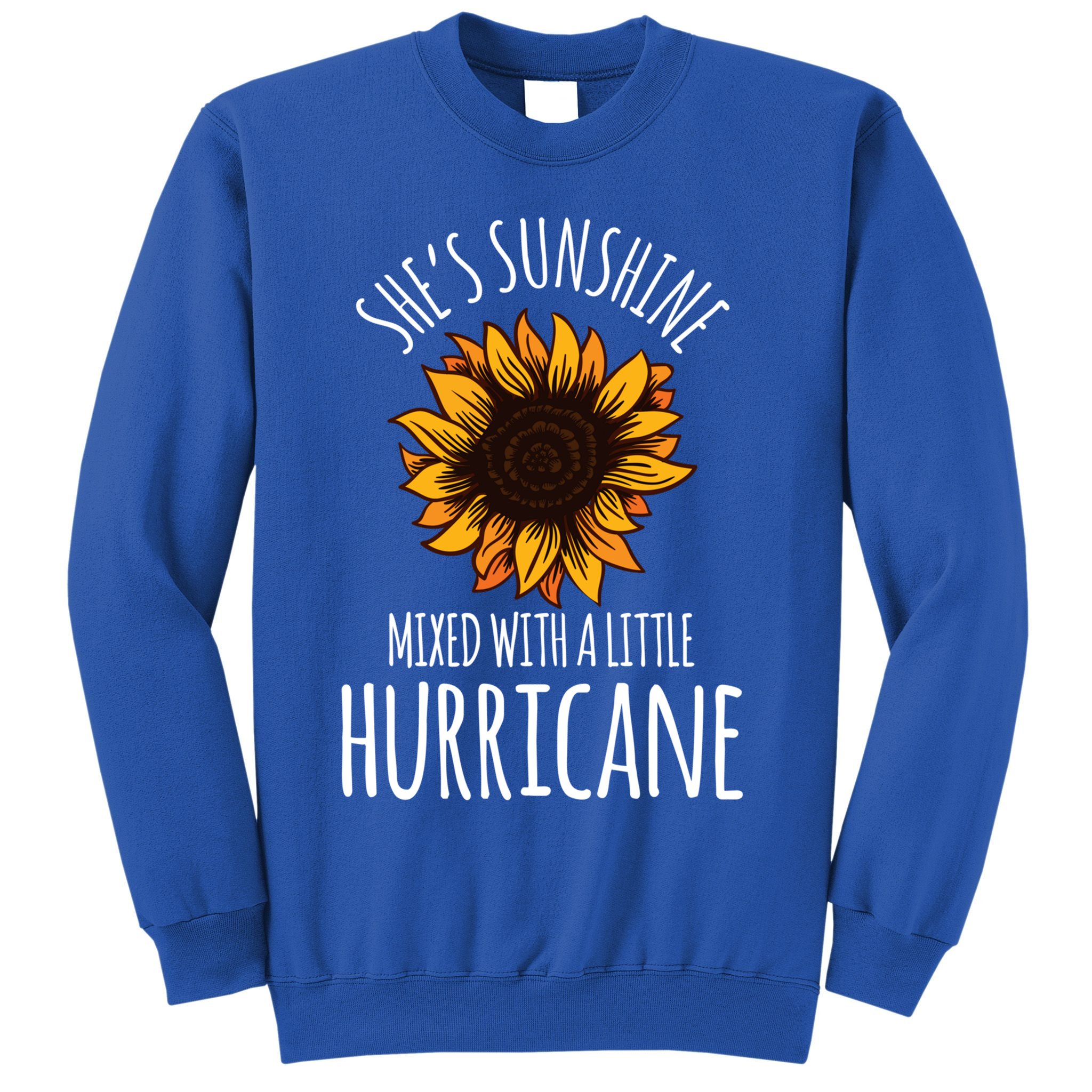 She's Sunshine Mixed With A Little Hurricane Funny Summer Great Gift Sweatshirt