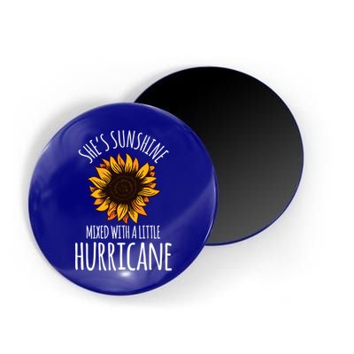 She's Sunshine Mixed With A Little Hurricane Funny Summer Great Gift Magnet