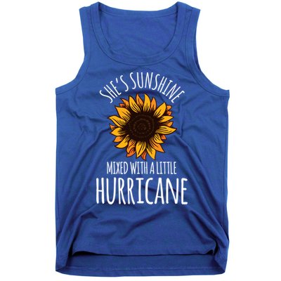 She's Sunshine Mixed With A Little Hurricane Funny Summer Great Gift Tank Top