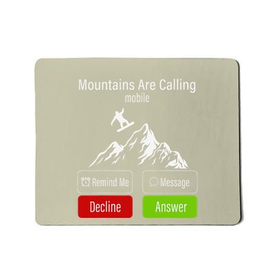 Snowboarding Snowboard Mobile Phone Display Mountains Are Mousepad