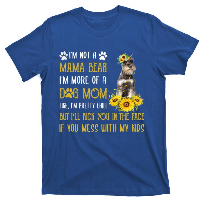 Sunflower Schnauzer Mom Mothers Day Dog Mom Gift T-Shirt