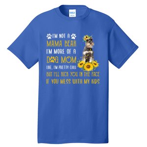 Sunflower Schnauzer Mom Mothers Day Dog Mom Gift Tall T-Shirt