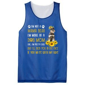 Sunflower Schnauzer Mom Mothers Day Dog Mom Gift Mesh Reversible Basketball Jersey Tank