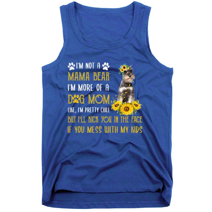 Sunflower Schnauzer Mom Mothers Day Dog Mom Gift Tank Top