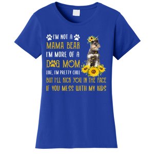 Sunflower Schnauzer Mom Mothers Day Dog Mom Gift Women's T-Shirt