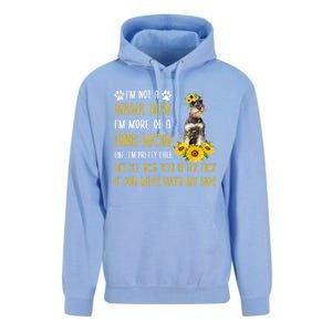 Sunflower Schnauzer Mom Mothers Day Dog Mom Gift Unisex Surf Hoodie