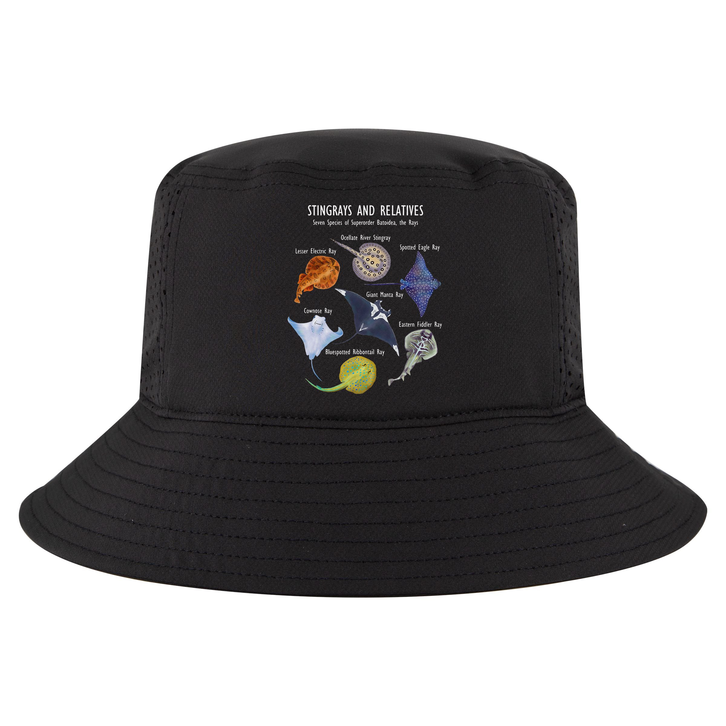 Stingray Species Manta Ray River Stingray and More Cool Comfort Performance Bucket Hat