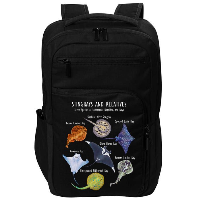 Stingray Species Manta Ray River Stingray and More Impact Tech Backpack