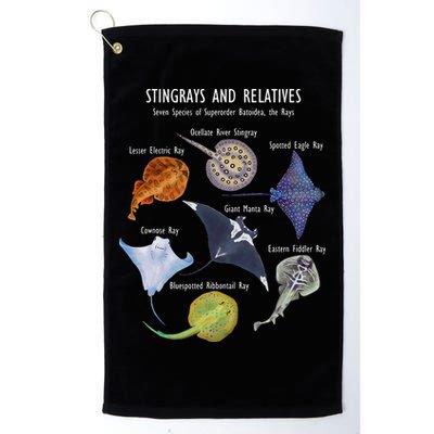 Stingray Species Manta Ray River Stingray and More Golf Towel