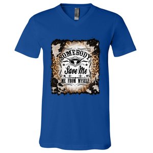 Somebody Save Me Country Music Nashville V-Neck T-Shirt