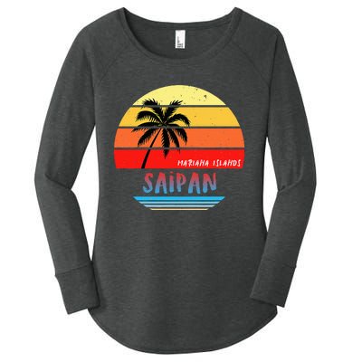 Saipan Saipan Mariana Islands Women's Perfect Tri Tunic Long Sleeve Shirt