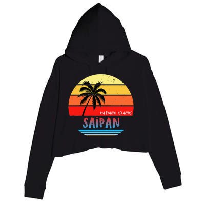 Saipan Saipan Mariana Islands Crop Fleece Hoodie