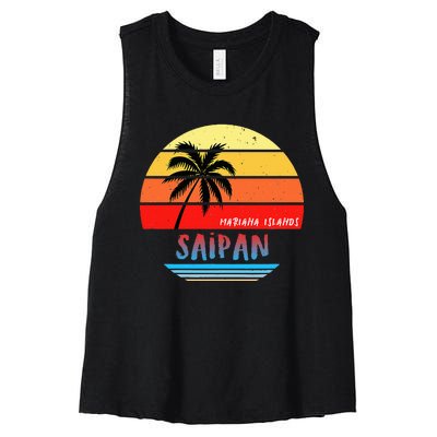 Saipan Saipan Mariana Islands Women's Racerback Cropped Tank