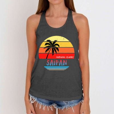 Saipan Saipan Mariana Islands Women's Knotted Racerback Tank