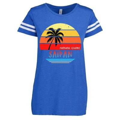 Saipan Saipan Mariana Islands Enza Ladies Jersey Football T-Shirt