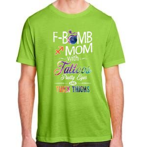 Sagittarius Sign Mom With Tattoos Pretty Eyes Thick Thighs Gift Adult ChromaSoft Performance T-Shirt